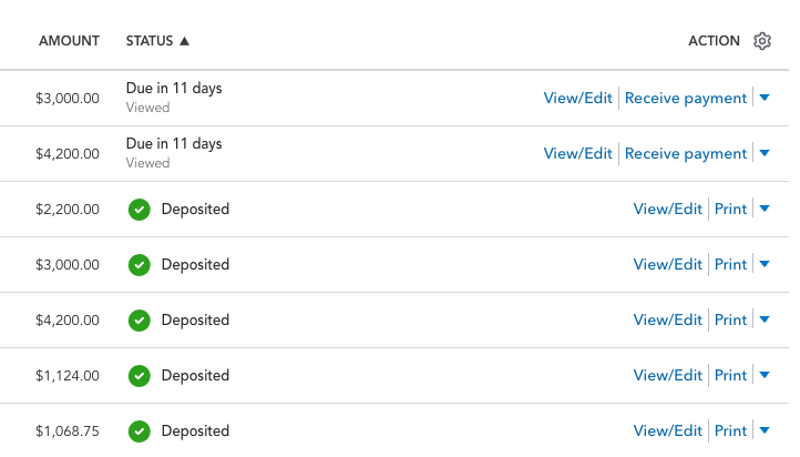 Freelance Invoices